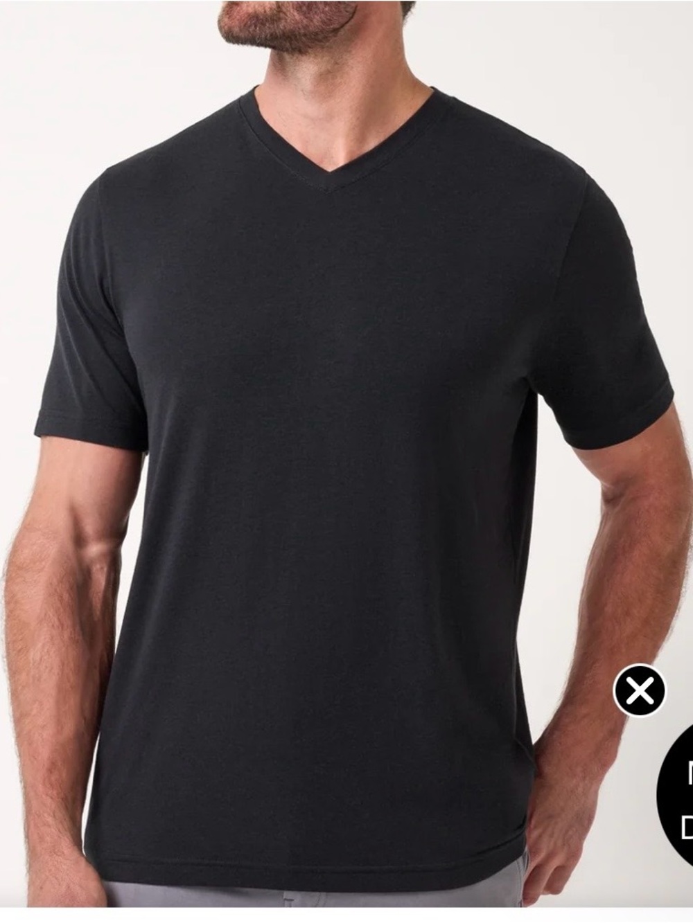 Two Travis Mathew Men's  V-Neck Short Sleeve Tees - Cloud V Neck